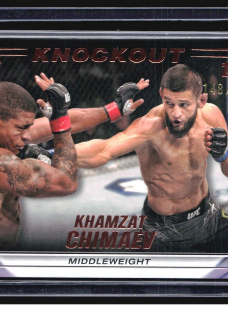 2024 Topps UFC Knockout Khamzat Chimaev #4 Bronze /250
