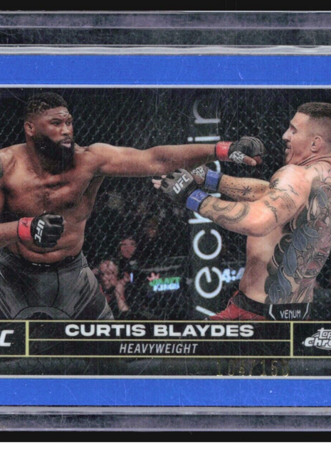 2024 Topps Chrome UFC - #51 Curtis Blaydes Blue Refractor /150