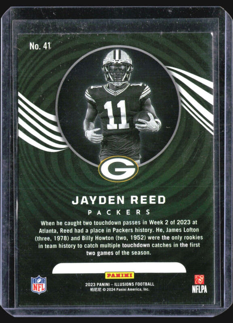 2023 Panini Illusions - #41 Jayden Reed (RC)
