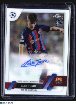 2022-23 Topps Chrome Pablo Torre #CA-PT Rc Refractor Auto