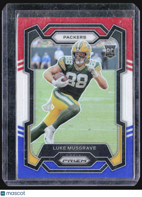 2023 Panini Prizm - Rookies #337 Luke Musgrave (RC) RWB Red White Blue
