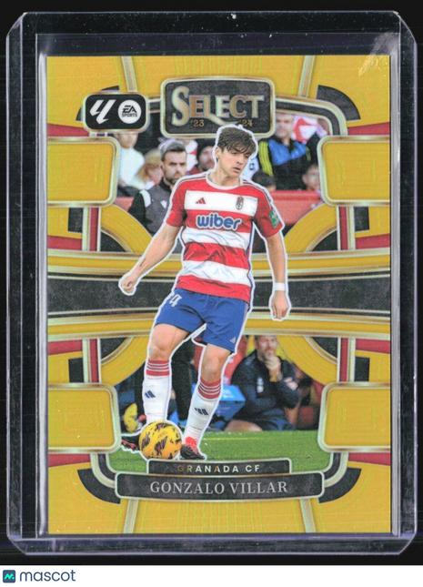 2023-24 Panini Select La Liga - Terrace #45 Gonzalo Villar Gold Prizm /10