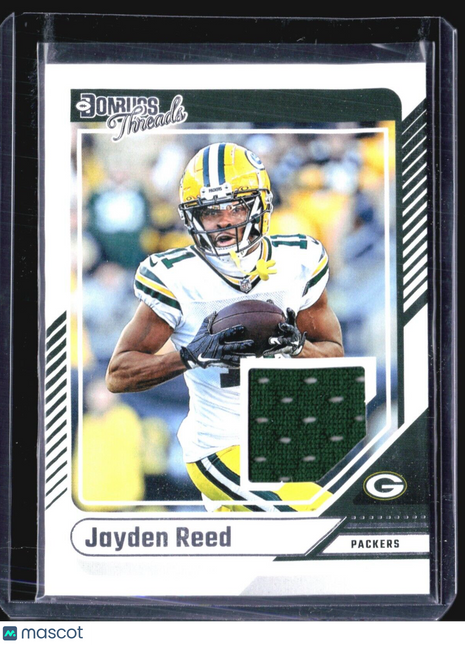 2024 Panini Donruss Threads Jayden Reed #DTH-JRE Jersey