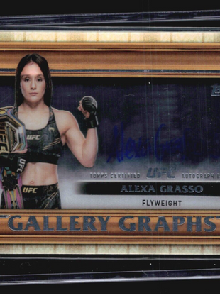 2024 Topps UFC Knockout Gallery Graphs Auto Aelxa Grasso