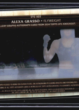 2024 Topps UFC Knockout Gallery Graphs Auto Aelxa Grasso