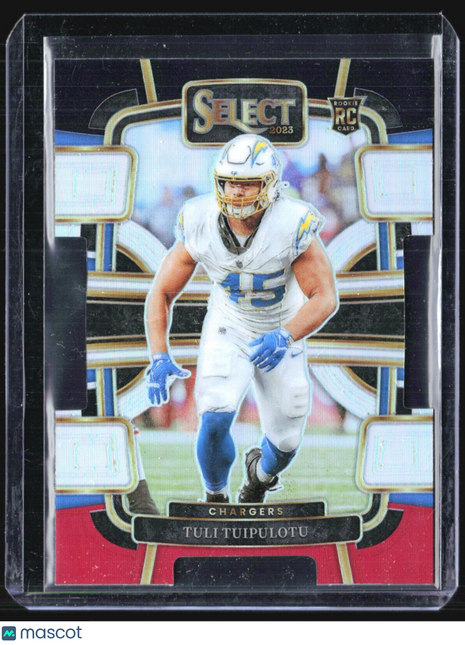 2023 Panini Select - Concourse #53 Tuli Tuipulotu (RC) Die Cut Black Red