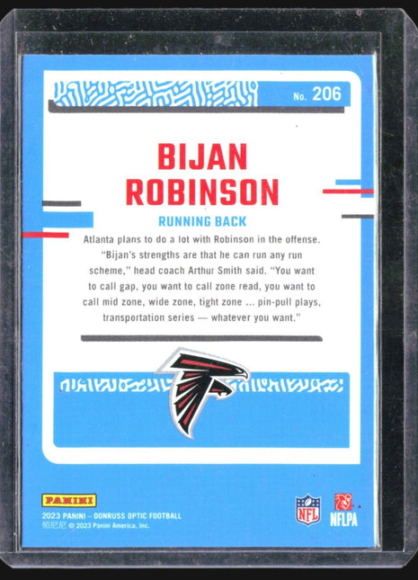 2023 Donruss Optic Rated Rookie Bijan Robinson #206