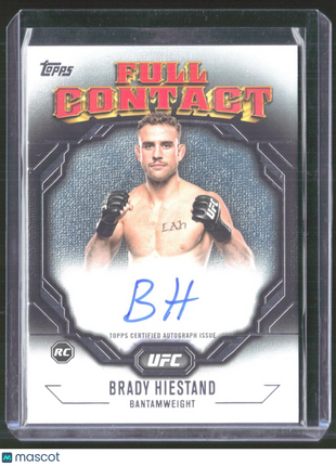 2024 Topps UFC Knockout Brady Hiestand #FCA-BHD Full Contact Auto Rc