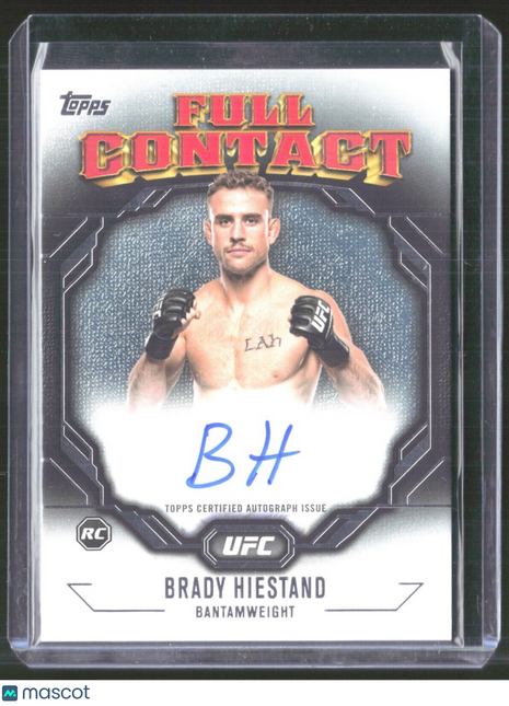 2024 Topps UFC Knockout Brady Hiestand #FCA-BHD Full Contact Auto Rc