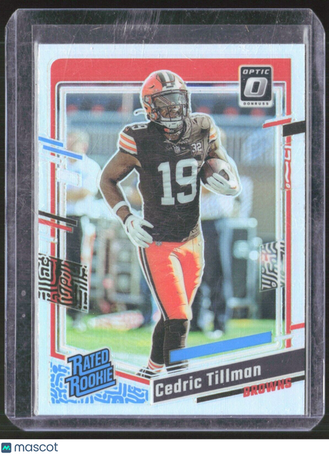 2023 Panini Optic Silver Holo Rc Cedric Tillman #224
