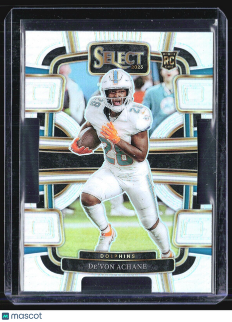 2023 Panini Select Concourse De'Von Achane #63 Silver Die Cut Rc