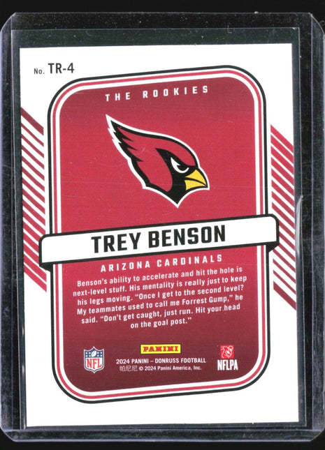 2024 Donruss Trey Benson #TR - 4 The Rookies