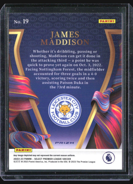 2022-23 Panini Select James Maddison #19 Visionary