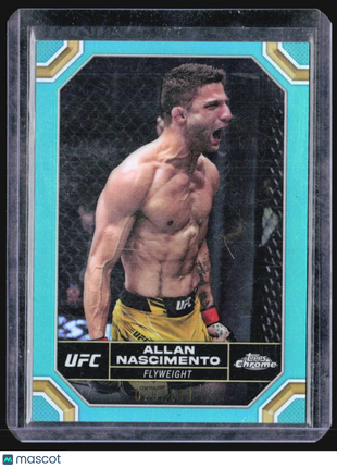 2024 Topps Chrome UFC - #13 Allan Nascimento (RC) Aqua Refractor /199