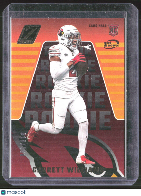 2023 Panini Zenith - #141 Garrett Williams (RC) 1st Down /100