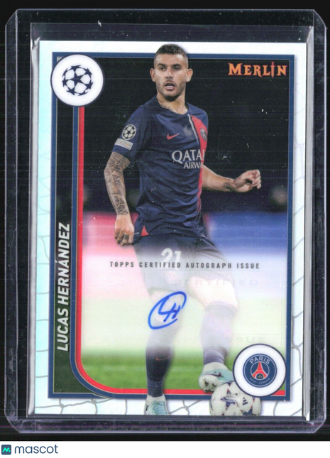 2023-24 Topps Merlin Lucas Hernandez #AU-LH Refractor Auto