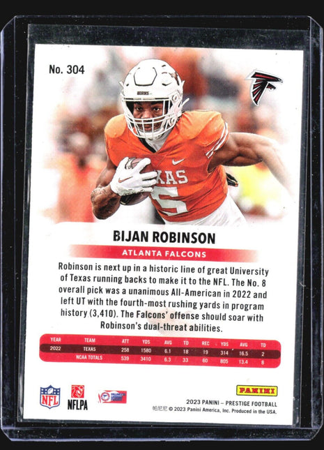 2023 Panini Prestige Bijan Robinson #304 Rc Xtra Points