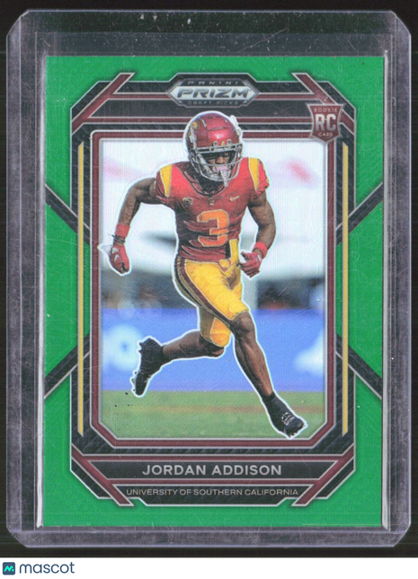 2023 Panini Prizm Draft Picks - #136 Jordan Addison (RC) Green