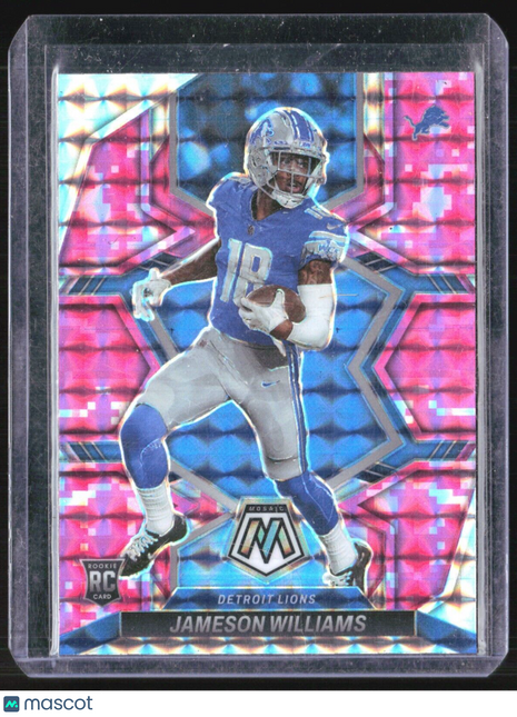 2022 Panini Mosaic Jameson Williams #316 Pink Camo