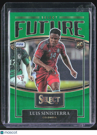 2022-23 Panini Select FIFA - Select Future #24 Luis Sinisterra (RC) Green /5