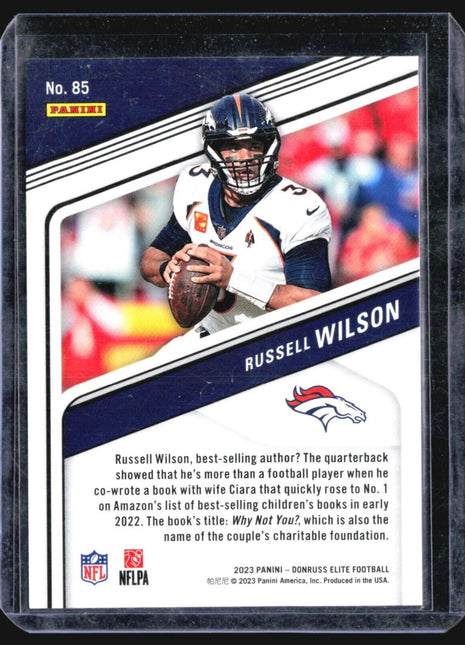 2023 Panini Donruss Elite - #85 Russell Wilson Aspirations /625