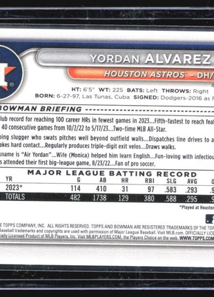 2024 Bowman Yordan Alvarez #53 Green /399