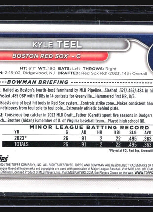 2024 Bowman 1st Paper Kyle Teel #BP-48