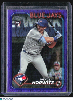 2024 Topps Series 1 Spencer Horwitz #172 Purple /799