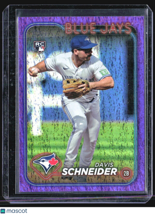 2024 Topps Series 1 - #189 Davis Schneider (RC) Purple /799