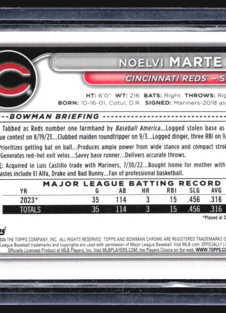 2024 Bowman Chrome Rc Mega Box Mojo Noelvi Marte #4