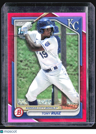 2024 Bowman Tony Ruiz #BP-80 1st Pink /299