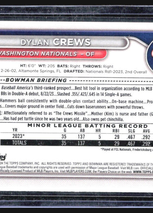 2024 Bowman 1st Paper Dylan Crews #BP-23