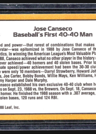 1989 Donruss Jose Canseco #643