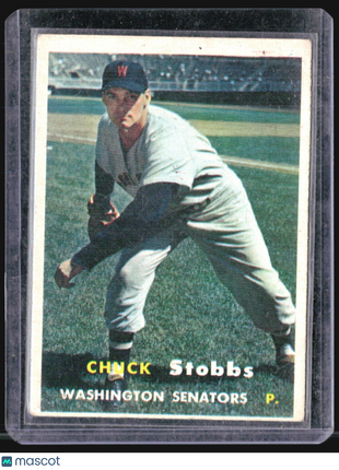 1957 Topps - No Dots in Upper Left Back Corner #101 Chuck Stobbs