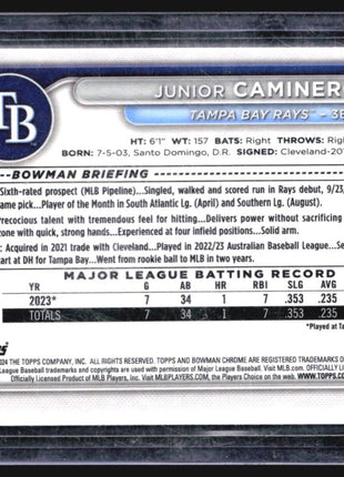 2024 Bowman Chrome Rc Mega Box Mojo Junior Caminero #20