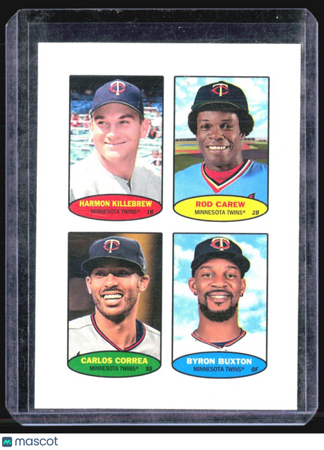 2023 Topps 4 in 1 Byron Buxton Killebrew Carew Correa #74BS-5-8 Twins