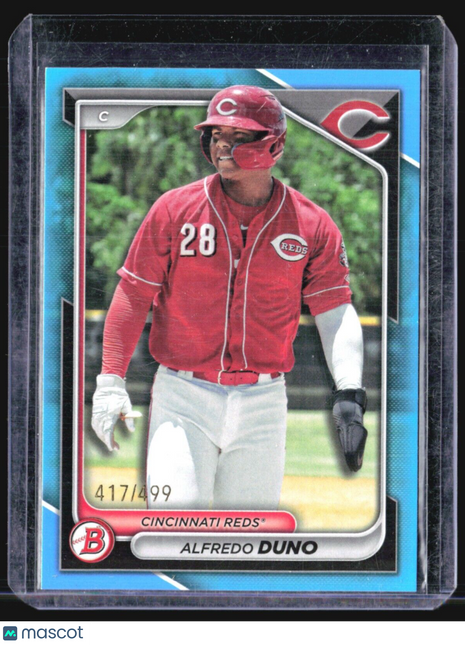 2024 Bowman Alfredo Duno #BP-51 Aqua /499
