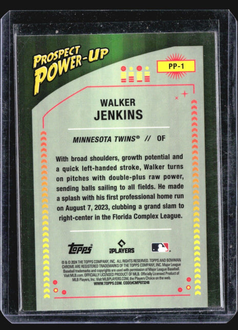 2024 Bowman Chrome Power Up Propects Walker Jenkins #PP-1