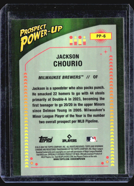 2024 Bowman Chrome Prospect Power Up Jackson Chourio #PP-6
