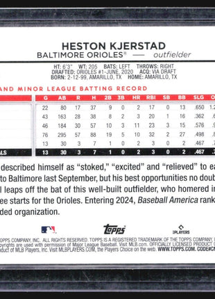 2024 Topps Series 2 - #394 Heston Kjerstad (RC) Holiday Foil