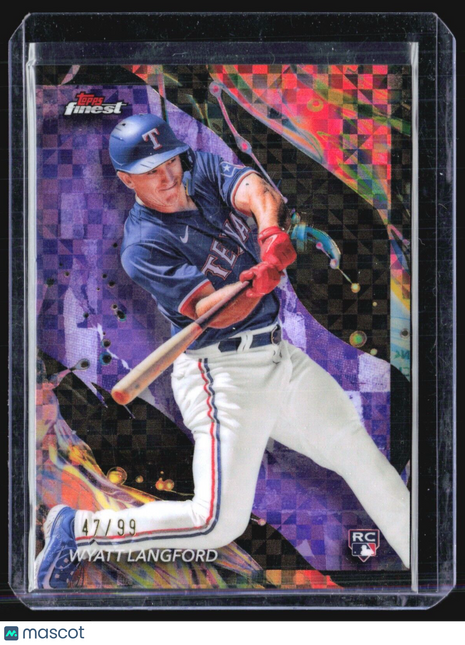 2024 Topps Finest - Uncommon #141 Wyatt Langford (RC) Purple /99