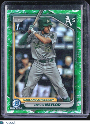 2024 Bowman Chrome 1st Lunar Glow Myles Naylor #BCP-136