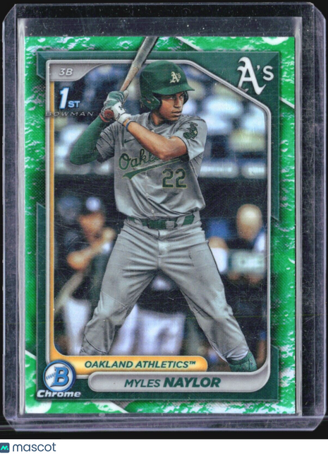 2024 Bowman Chrome 1st Lunar Glow Myles Naylor #BCP-136