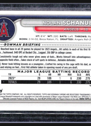 2024 Bowman Chrome Mega Box Mojo Rc - #81 Nolan Schanuel (RC)