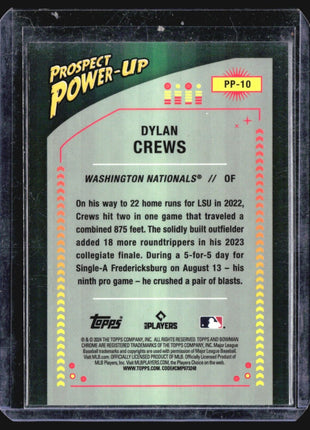 2024 Bowman Chrome Power Up Prospects Dylan Crews #PP-10