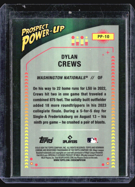 2024 Bowman Chrome Power Up Prospects Dylan Crews #PP-10