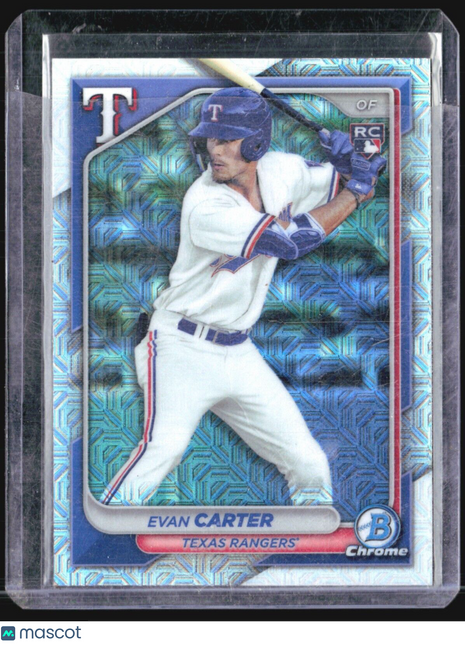 2024 Bowman Chrome Mega Box Mojo - #46 Evan Carter (RC)