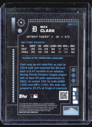 2024 Bowman A.I. Chrome Rc Max Clark #BAI-11