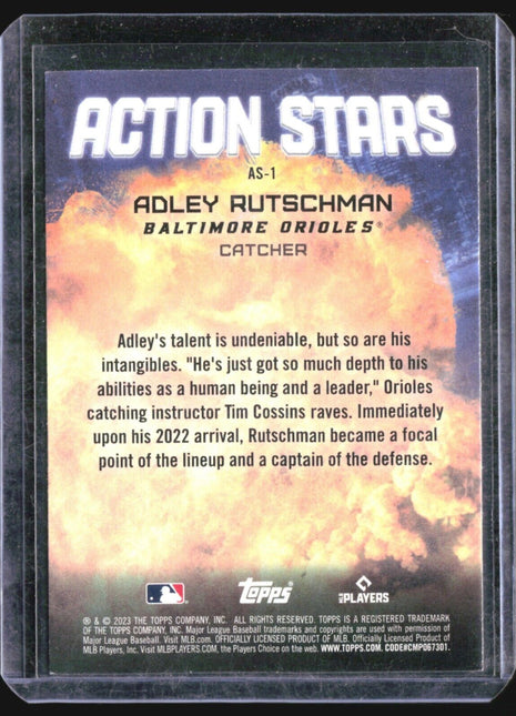 2023 Topps Action Stars Rc Adley Rutschman #AS-1