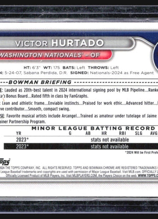 2024 Bowman 1st Chrome Mega Box Mojo Victor Hurtado #BCP-223